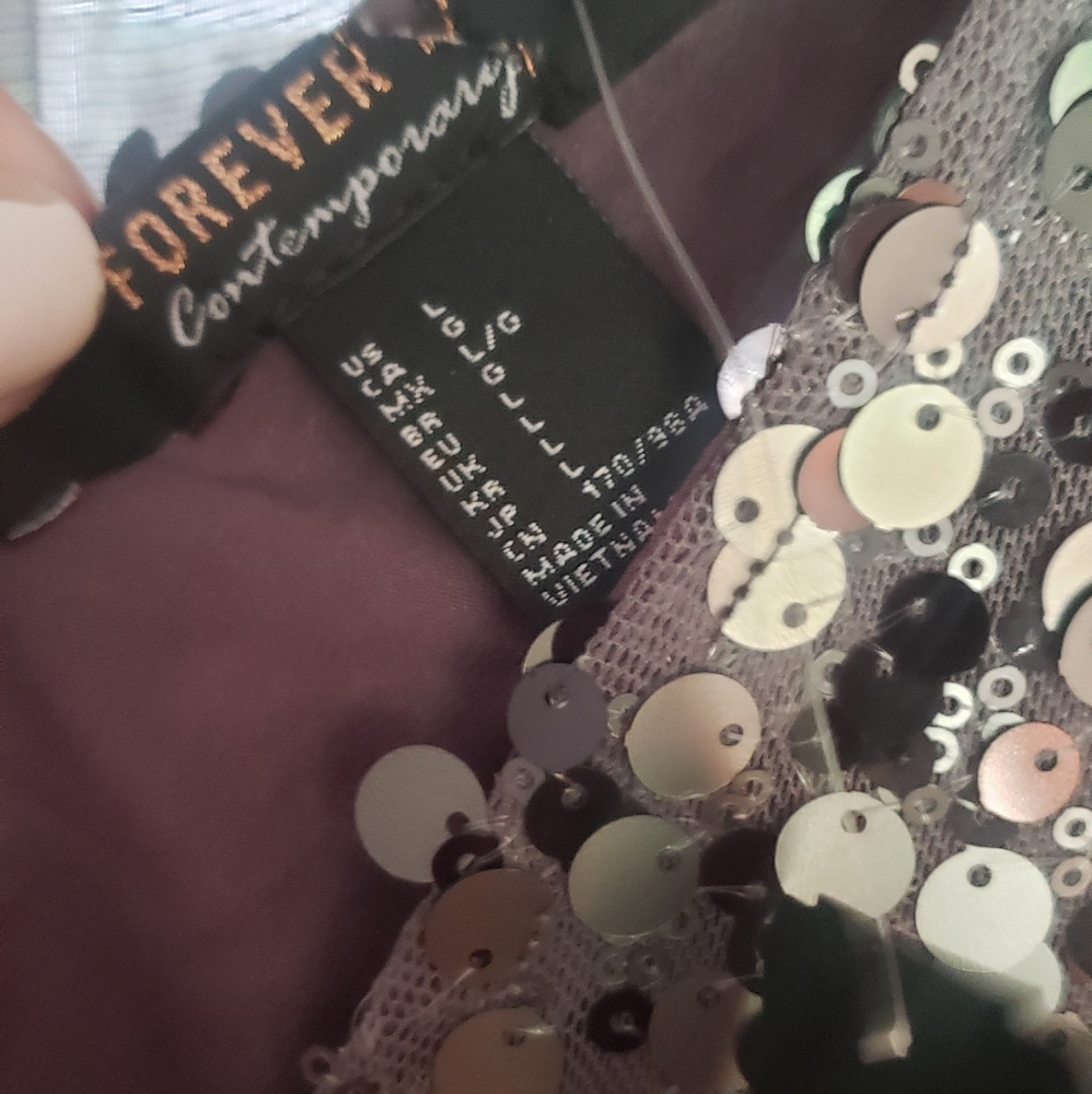 Sequined forever 21 dress, L. - Picture 7 of 7